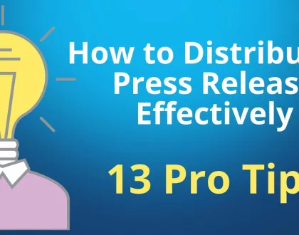 how to distribute press release effectively